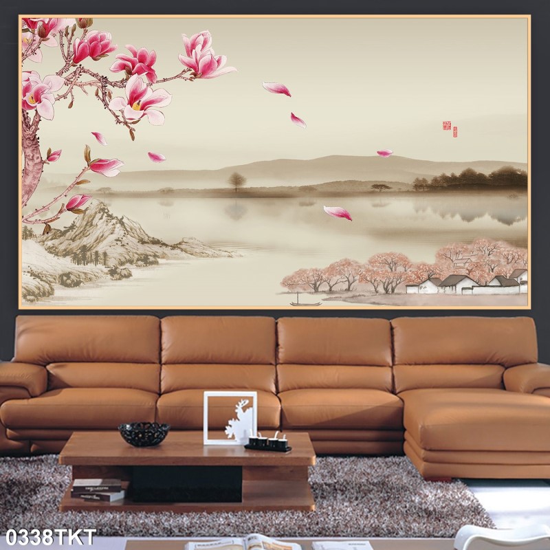 Tranh thư pháp, kim tiền 0338TKT