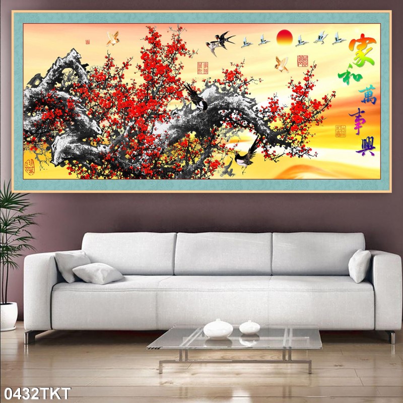 Tranh thư pháp, kim tiền 0432TKT