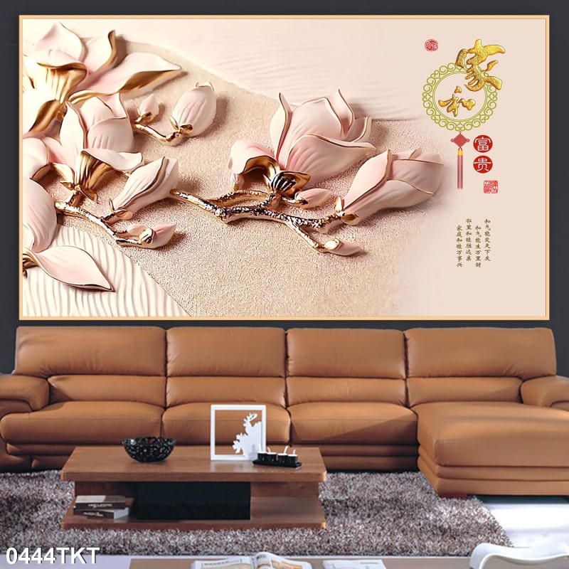 Tranh thư pháp, kim tiền 0444TKT