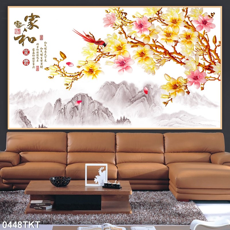Tranh thư pháp, kim tiền 0448TKT