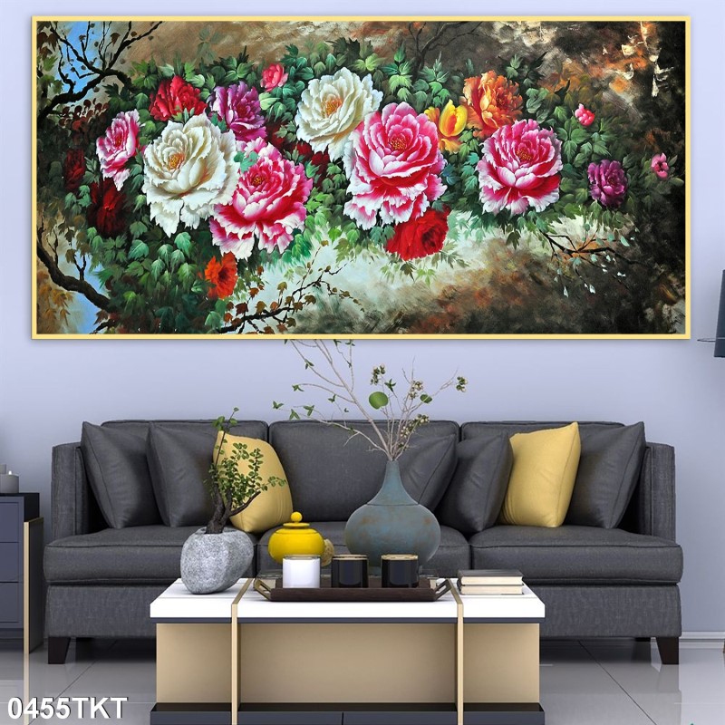 Tranh thư pháp, kim tiền 0455TKT