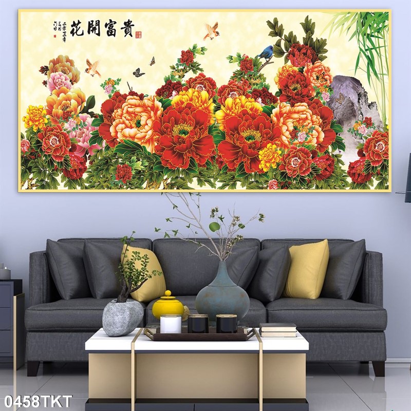 Tranh thư pháp, kim tiền 0458TKT
