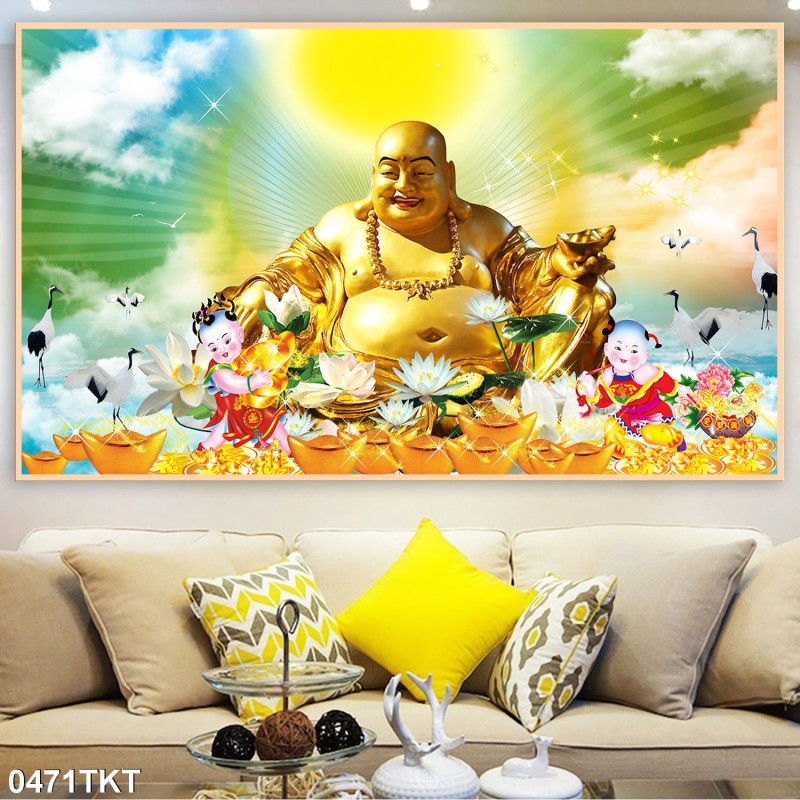 Tranh thư pháp, kim tiền 0471TKT