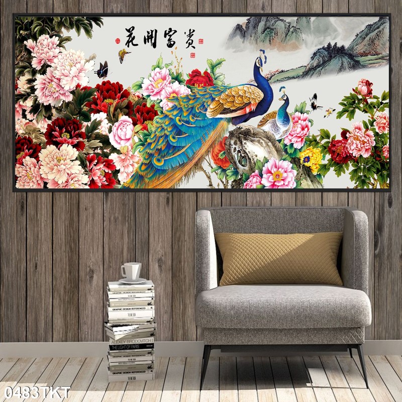 Tranh thư pháp, kim tiền 0483TKT