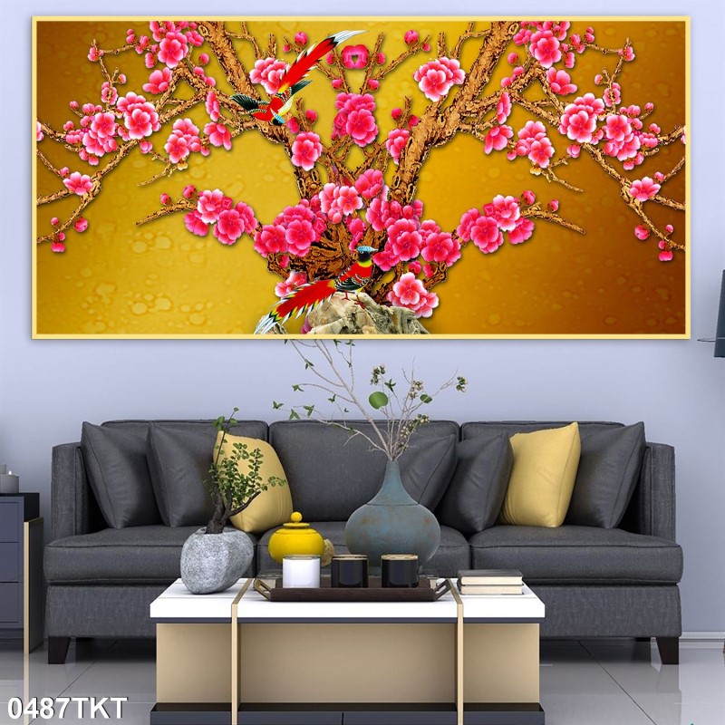 Tranh thư pháp, kim tiền 0487TKT