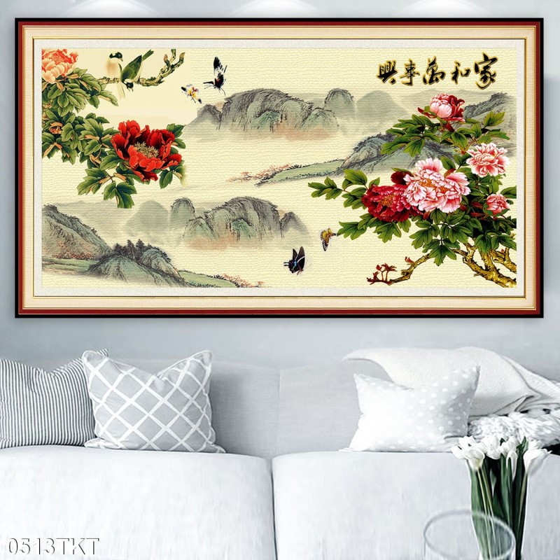 Tranh thư pháp, kim tiền 0513TKT