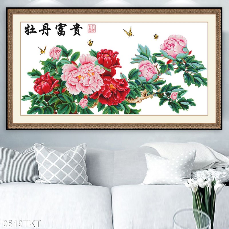 Tranh thư pháp, kim tiền 0519TKT