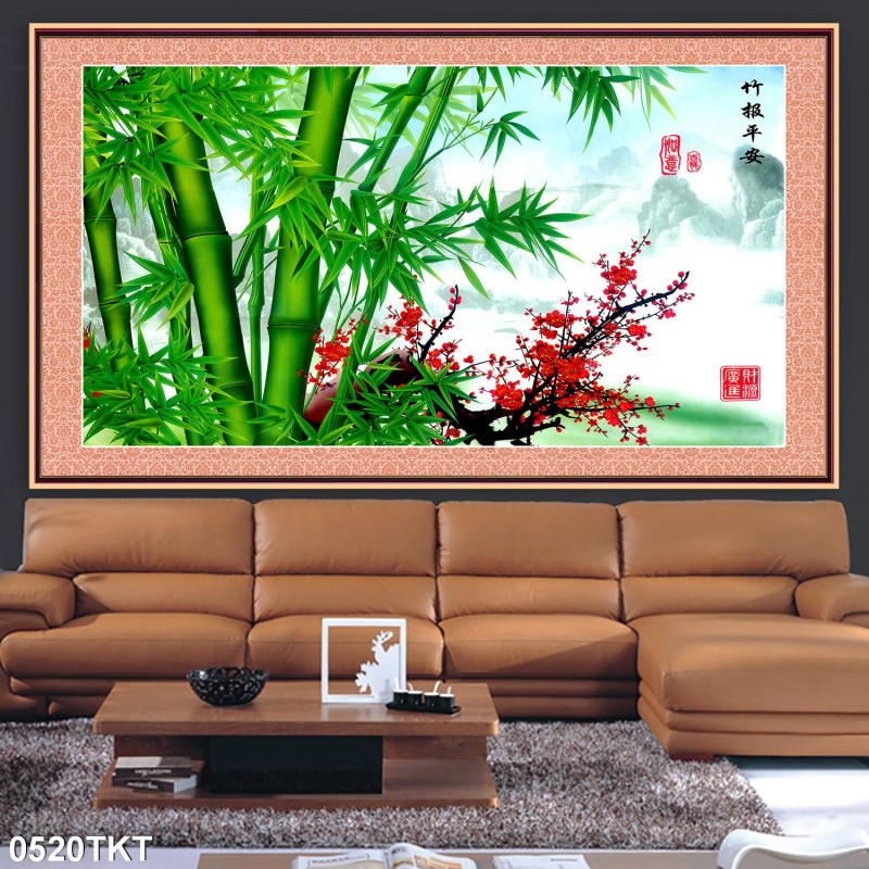 Tranh thư pháp, kim tiền 0520TKT