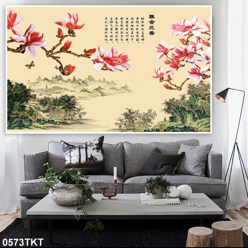 Tranh thư pháp, kim tiền 0573TKT