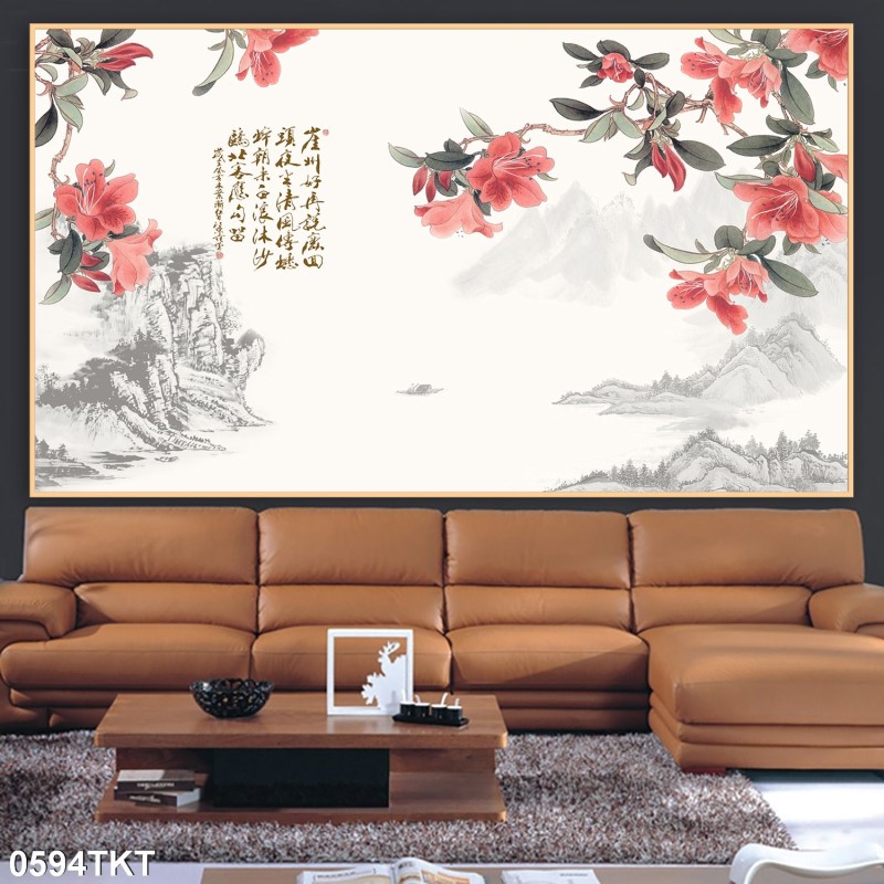 Tranh thư pháp, kim tiền 0594TKT