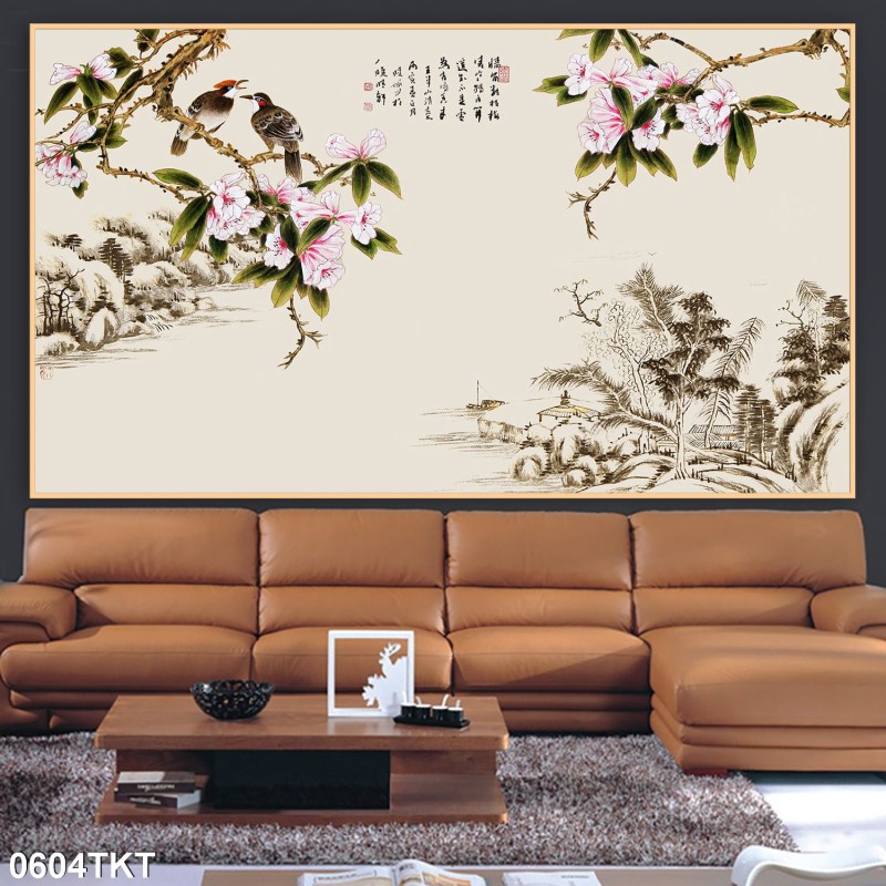 Tranh thư pháp, kim tiền 0604TKT