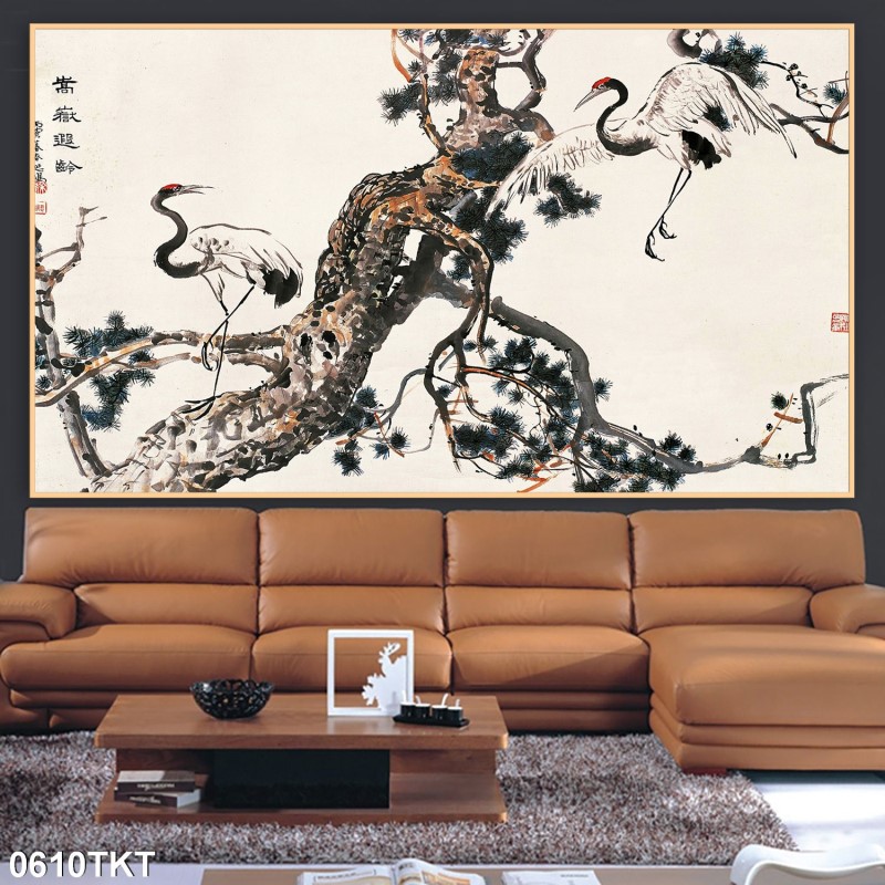 Tranh thư pháp, kim tiền 0610TKT