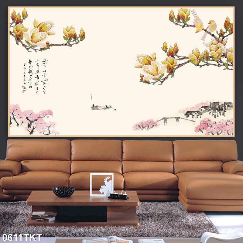 Tranh thư pháp, kim tiền 0611TKT