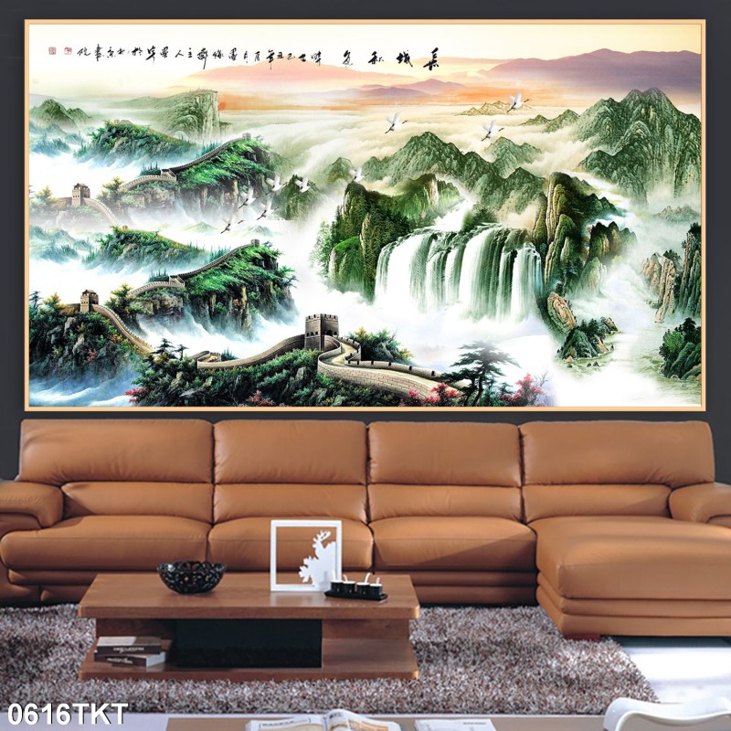 Tranh thư pháp, kim tiền 0616TKT