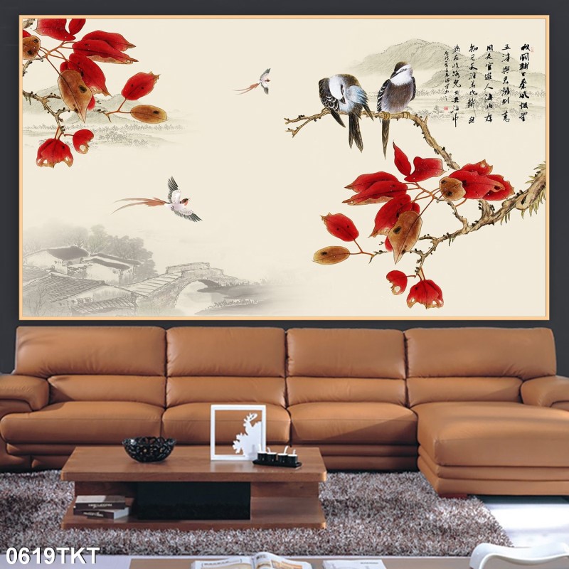 Tranh thư pháp, kim tiền 0619TKT