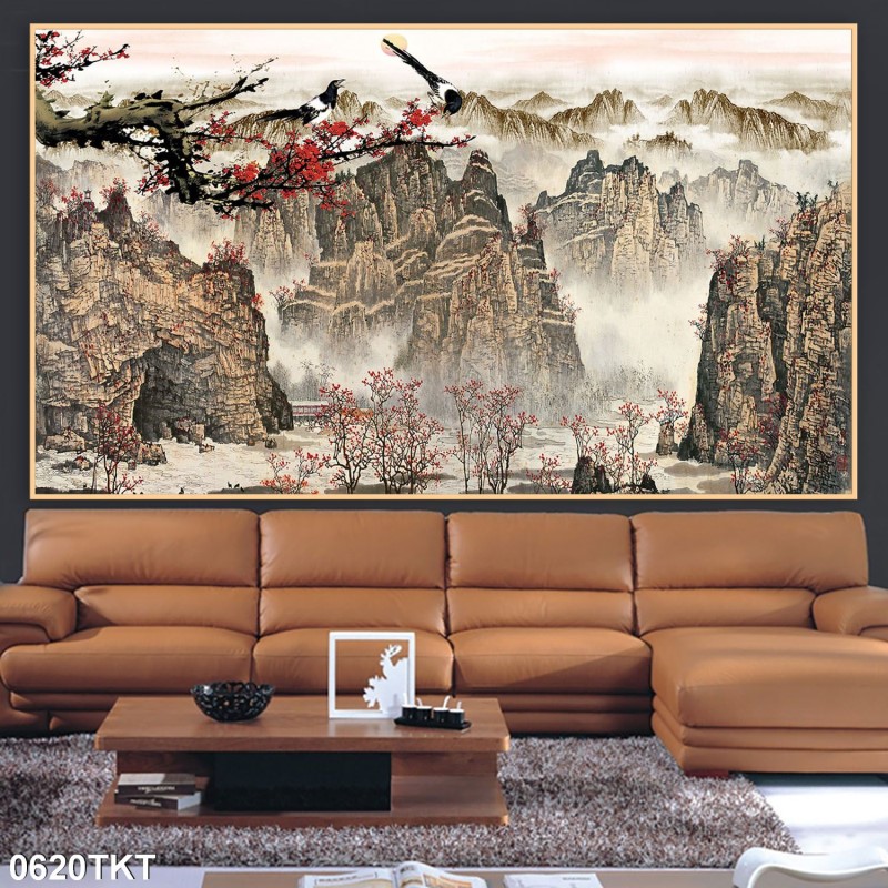 Tranh thư pháp, kim tiền 0620TKT