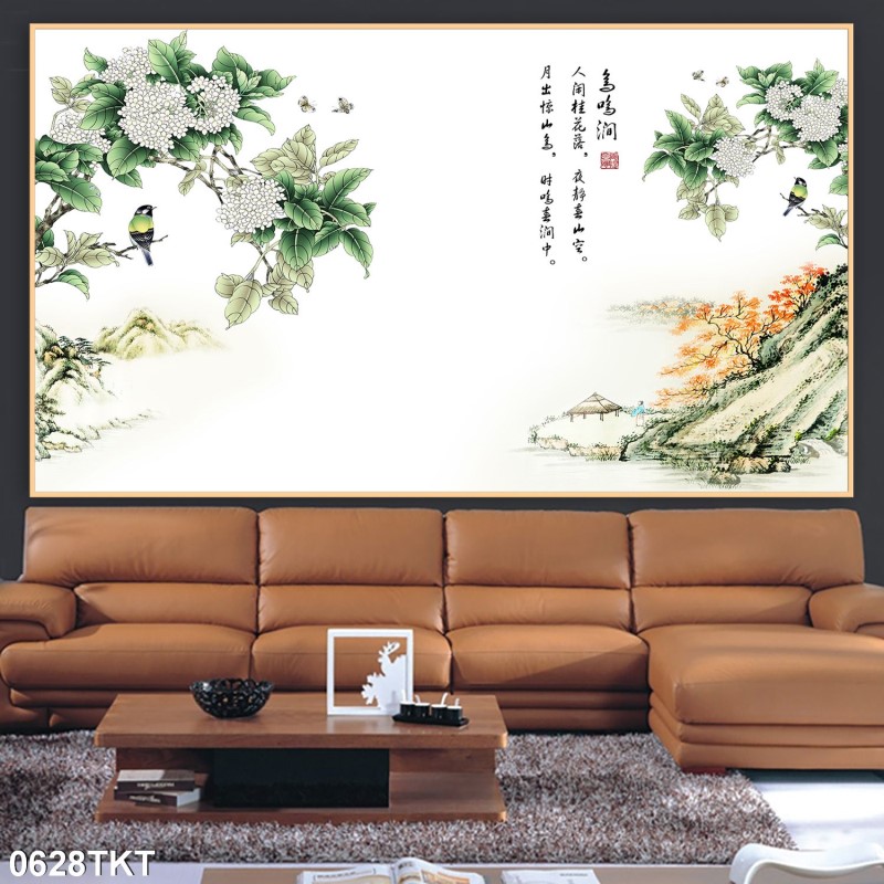 Tranh thư pháp, kim tiền 0628TKT