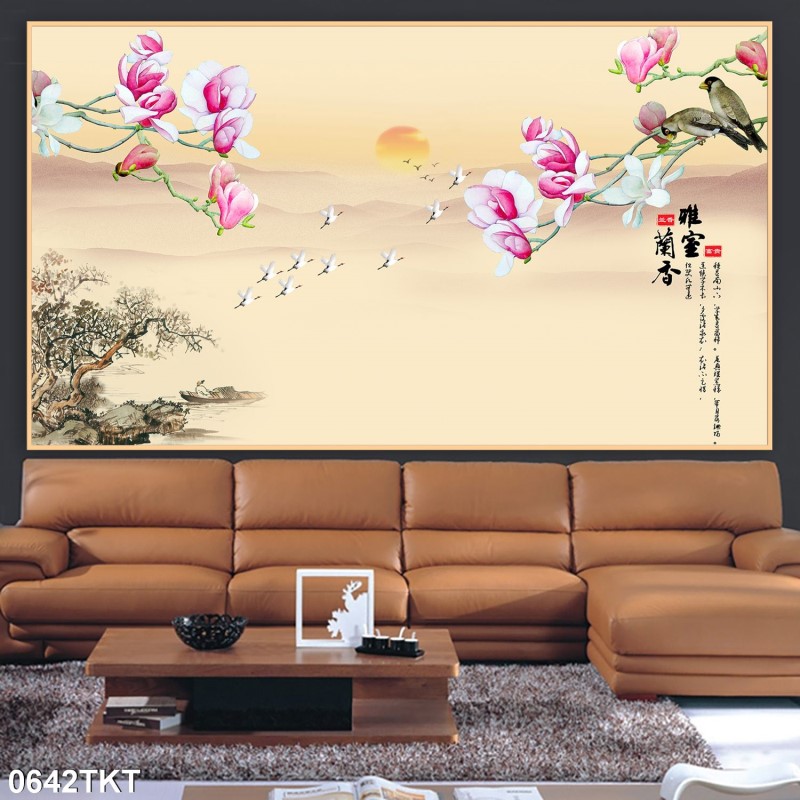 Tranh thư pháp, kim tiền 0642TKT