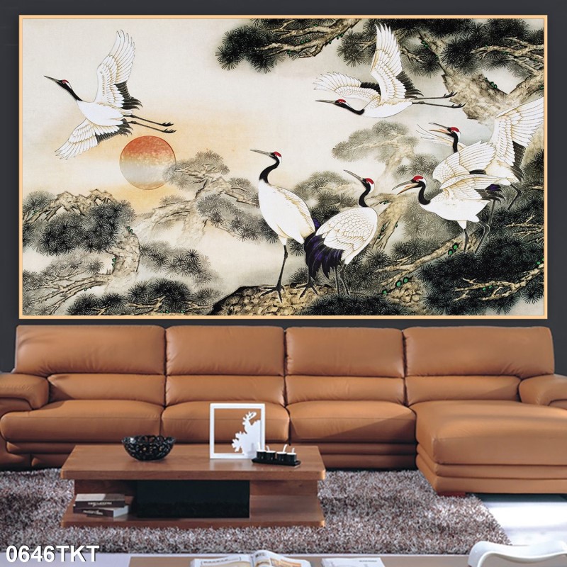 Tranh thư pháp, kim tiền 0646TKT