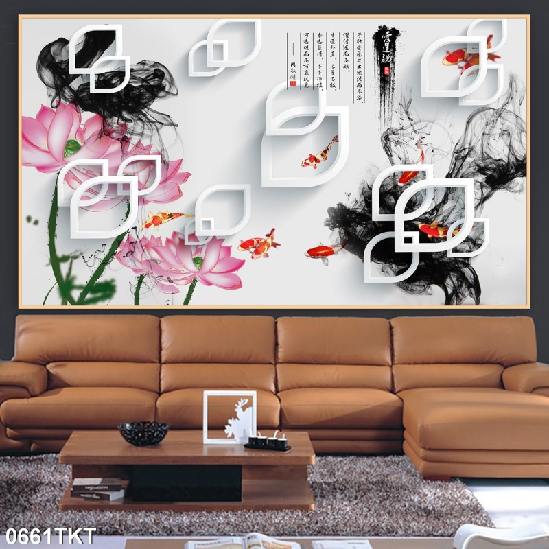 Tranh thư pháp, kim tiền 0661TKT