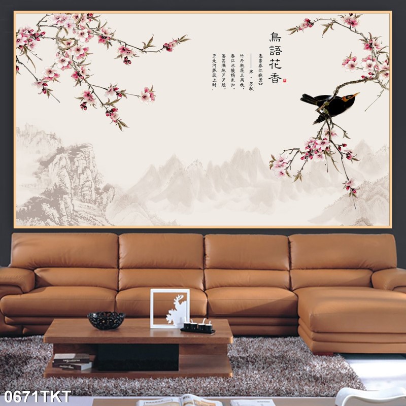 Tranh thư pháp, kim tiền 0671TKT