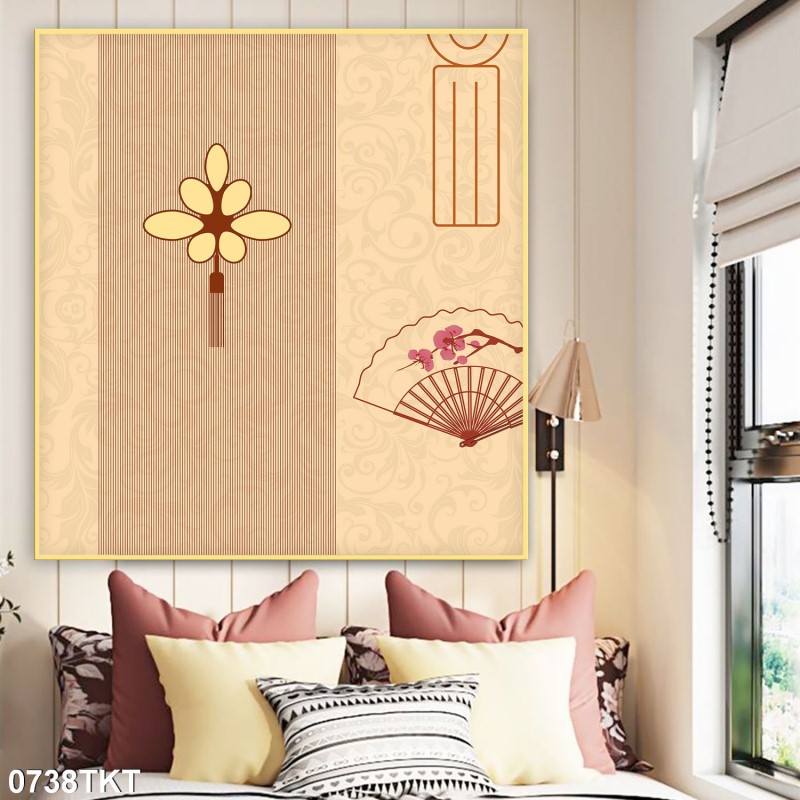 Tranh thư pháp, kim tiền 0738TKT