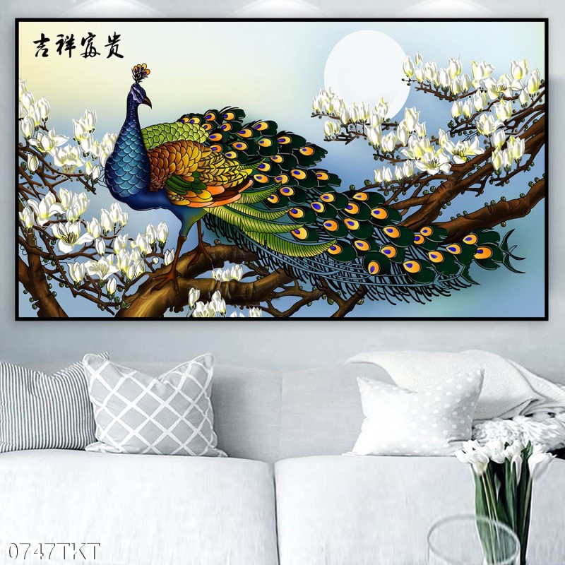 Tranh thư pháp, kim tiền 0747TKT