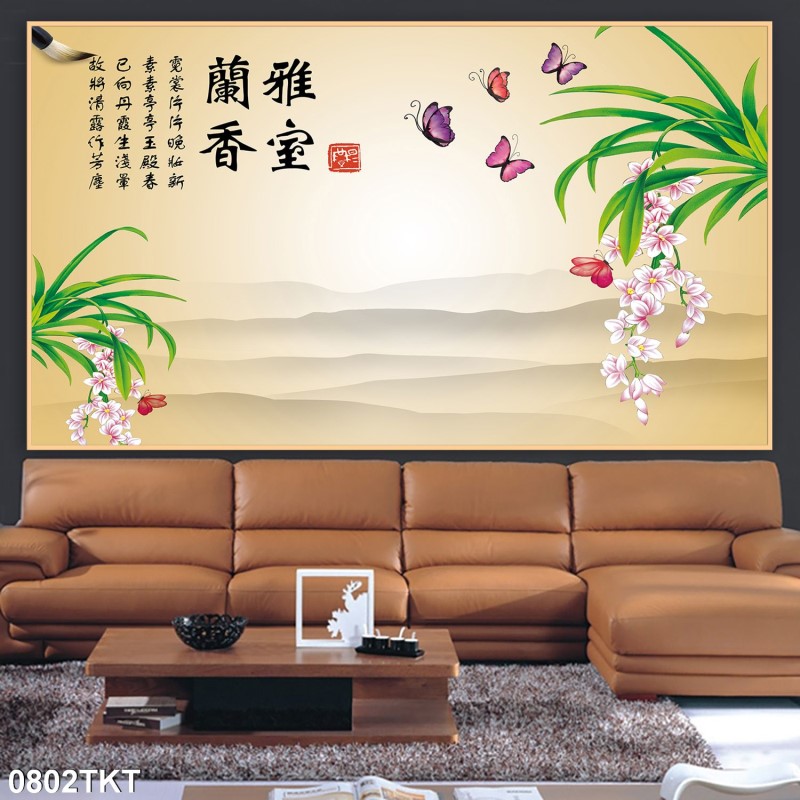 Tranh thư pháp, kim tiền 0802TKT