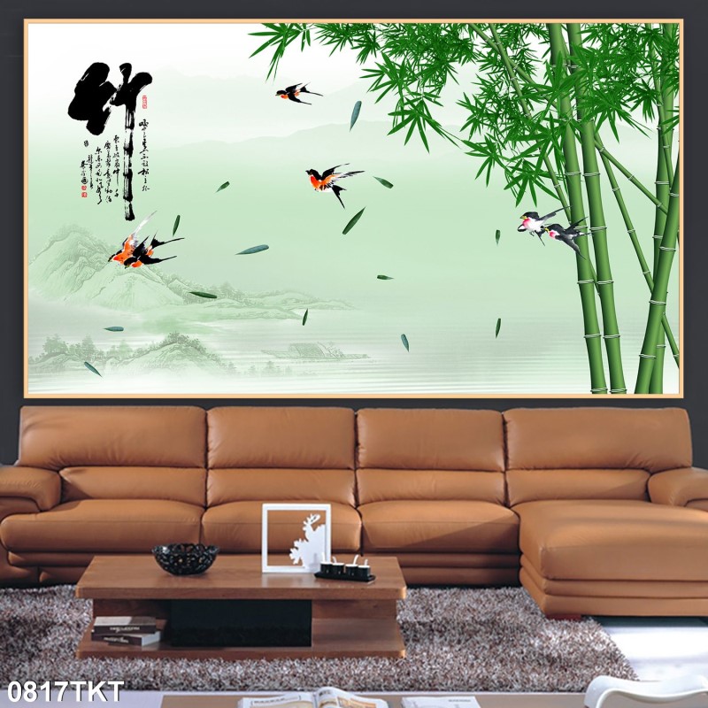 Tranh thư pháp, kim tiền 0817TKT