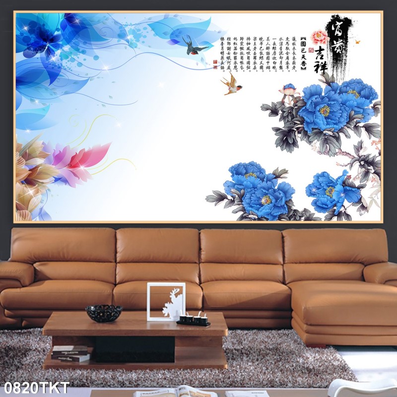 Tranh thư pháp, kim tiền 0820TKT