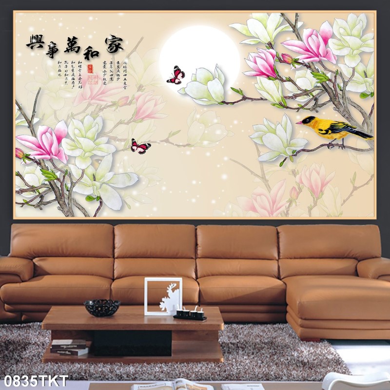 Tranh thư pháp, kim tiền 0835TKT