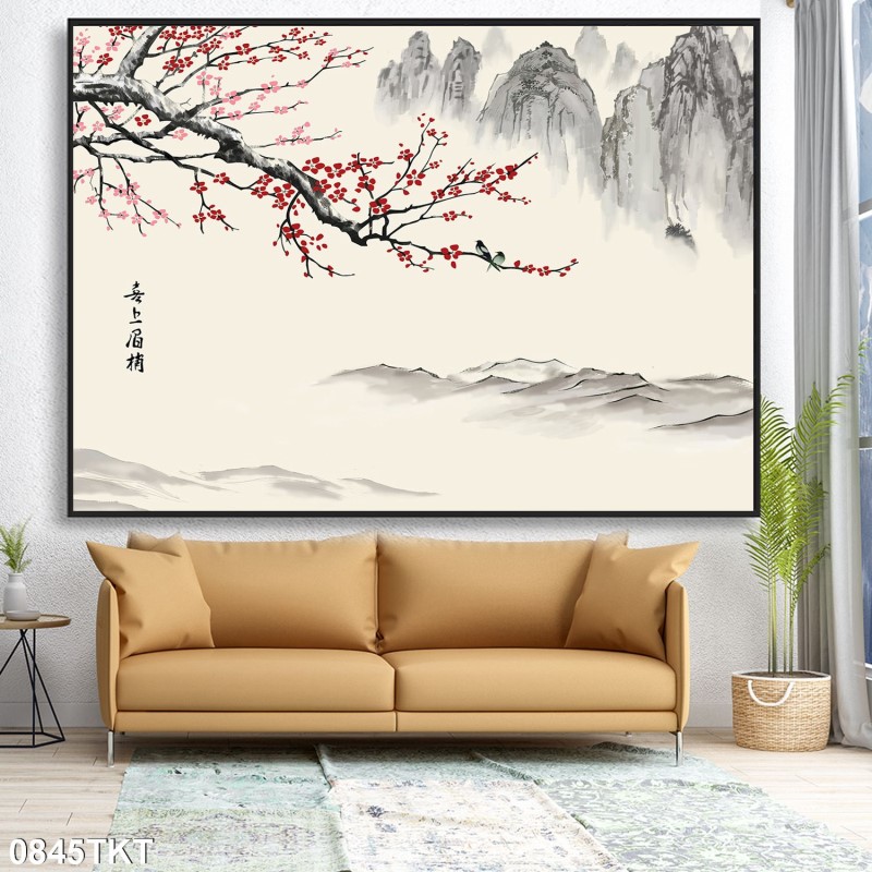 Tranh thư pháp, kim tiền 0845TKT