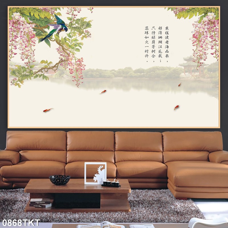 Tranh thư pháp, kim tiền 0868TKT