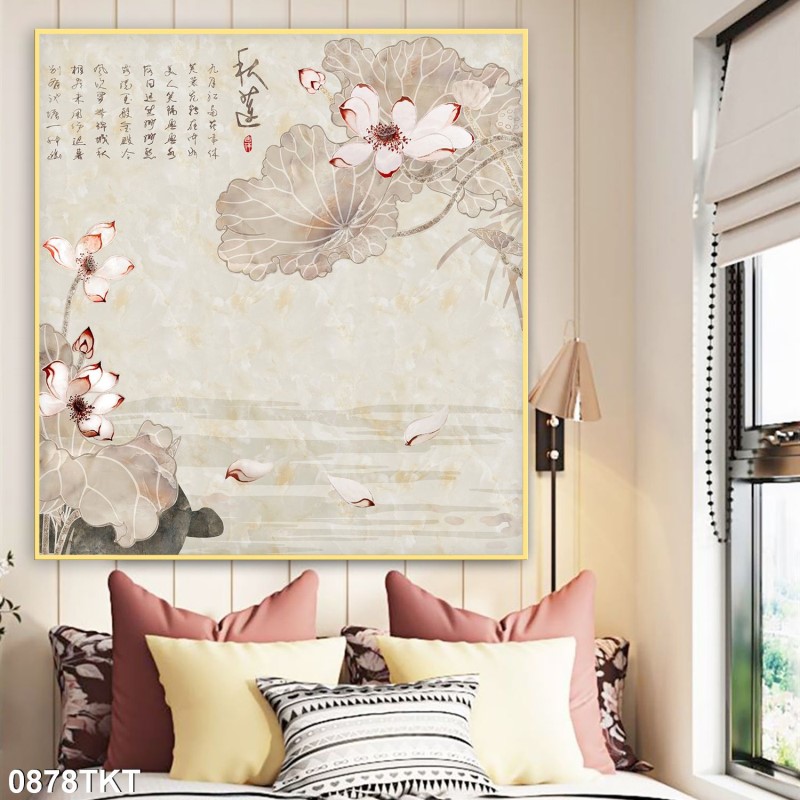Tranh thư pháp, kim tiền 0878TKT
