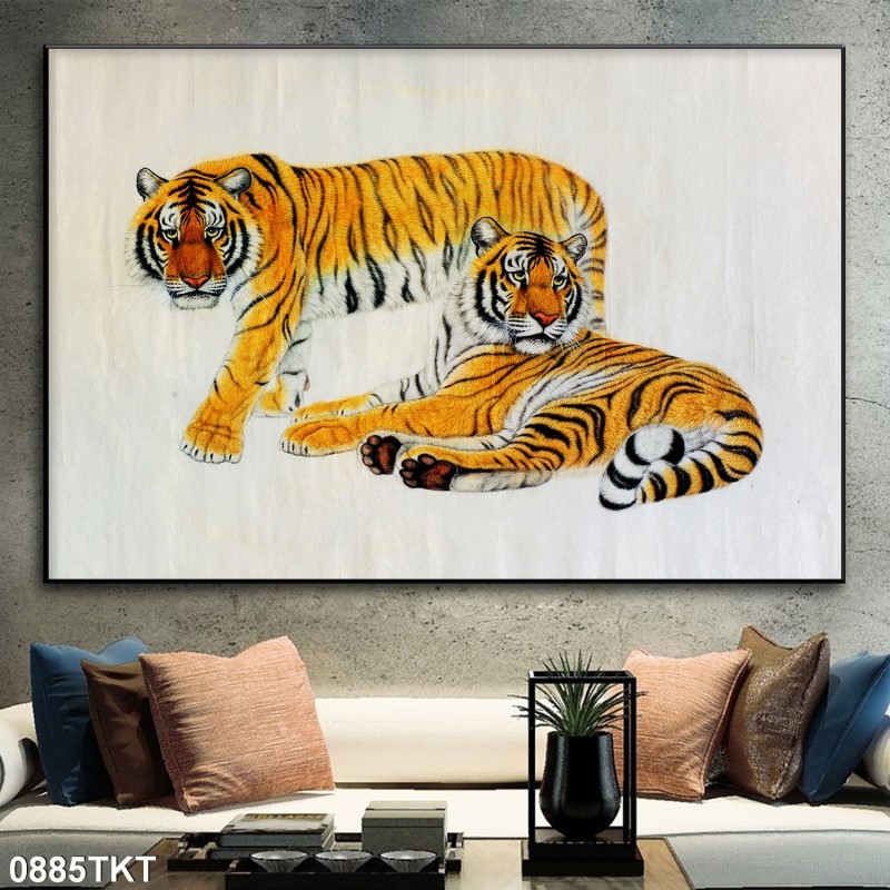 Tranh thư pháp, kim tiền 0885TKT