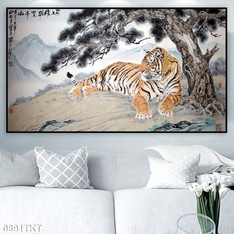 Tranh thư pháp, kim tiền 0891TKT