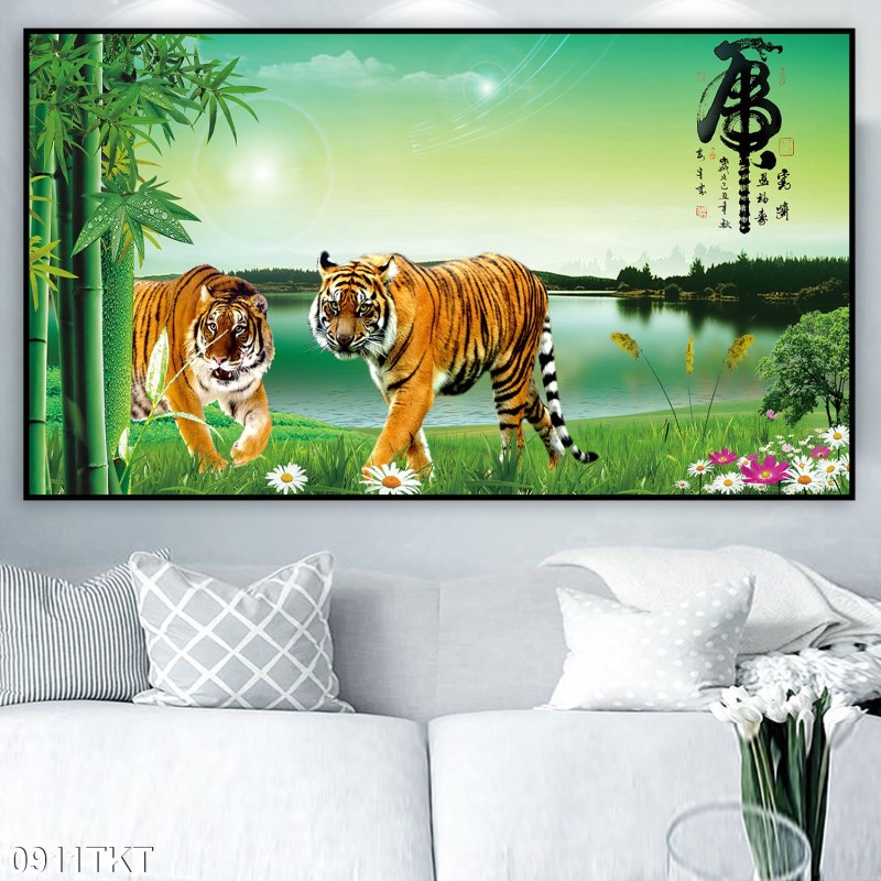 Tranh thư pháp, kim tiền 0911TKT