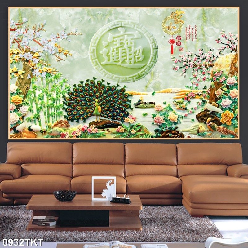 Tranh thư pháp, kim tiền 0932TKT
