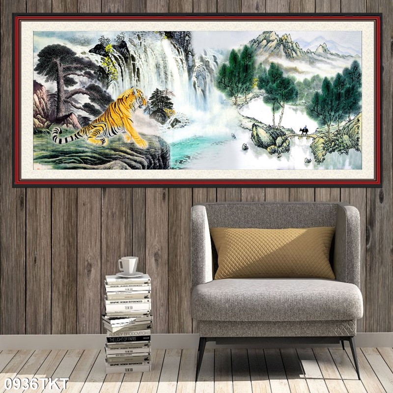 Tranh thư pháp, kim tiền 0936TKT