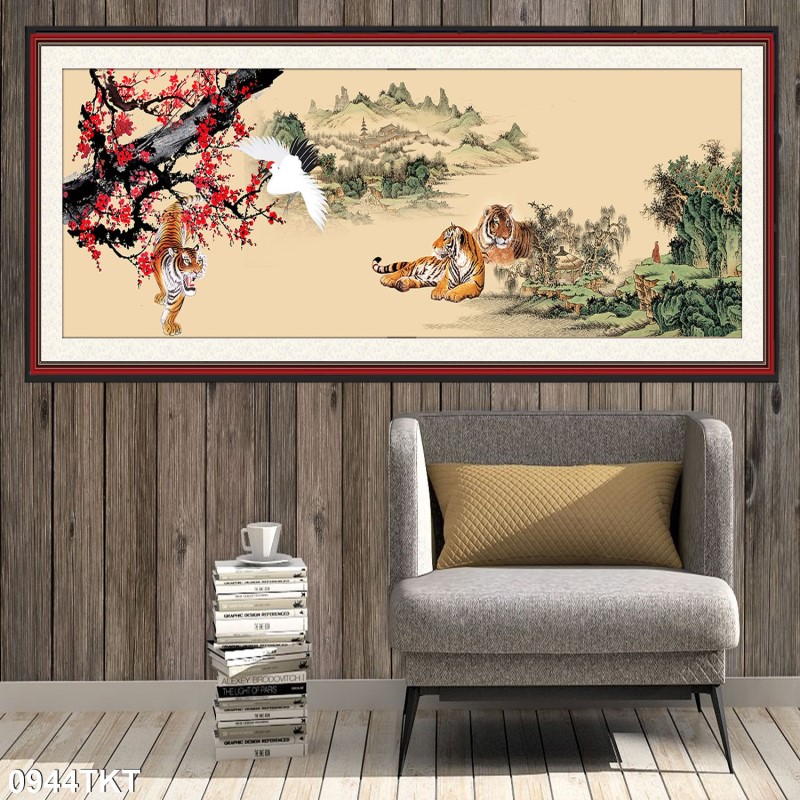 Tranh thư pháp, kim tiền 0944TKT