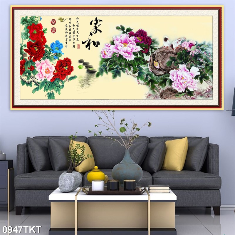 Tranh thư pháp, kim tiền 0947TKT