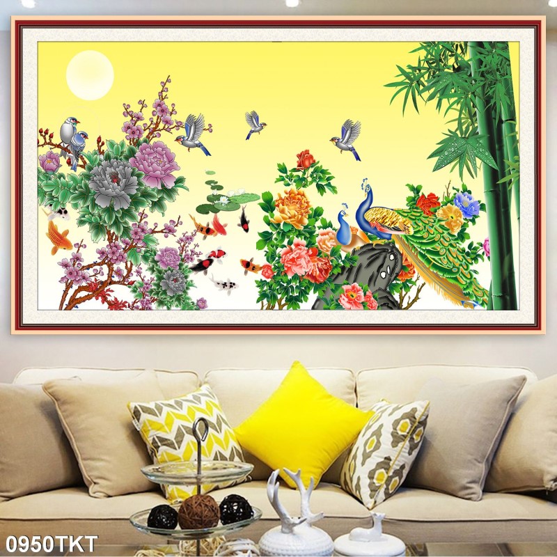 Tranh thư pháp, kim tiền 0950TKT