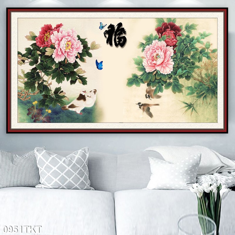 Tranh thư pháp, kim tiền 0951TKT