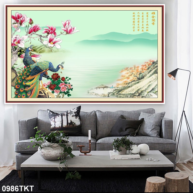 Tranh thư pháp, kim tiền 0986TKT