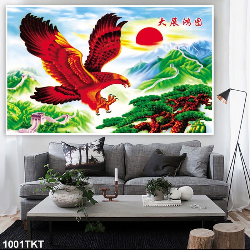 Tranh thư pháp, kim tiền 1001TKT