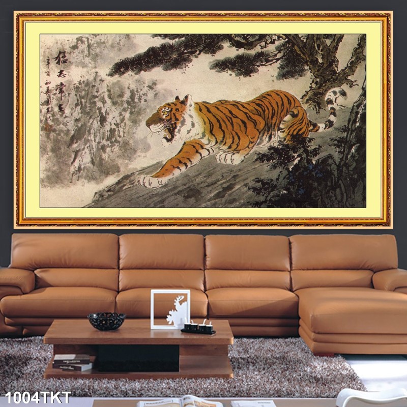 Tranh thư pháp, kim tiền 1004TKT