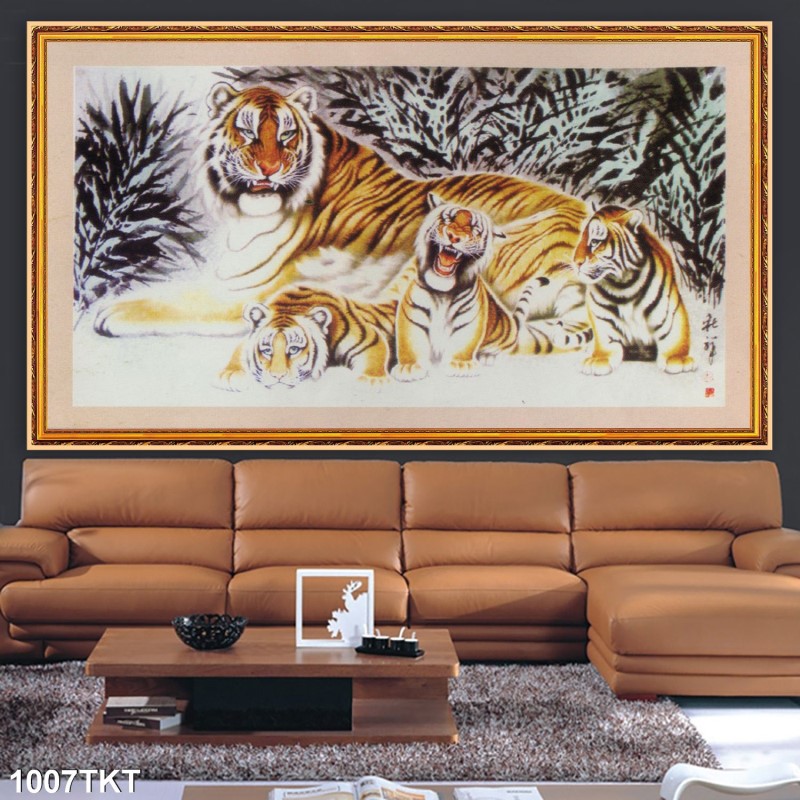 Tranh thư pháp, kim tiền 1007TKT