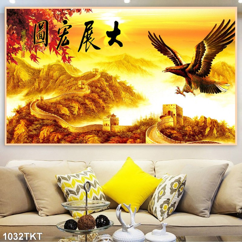 Tranh thư pháp, kim tiền 1032TKT