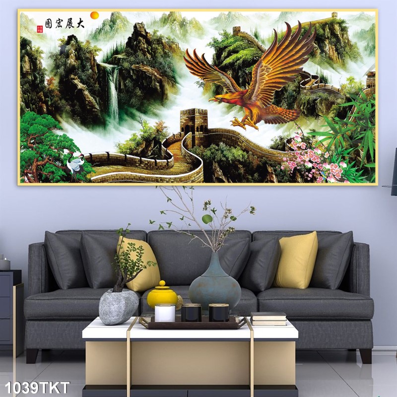 Tranh thư pháp, kim tiền 1039TKT