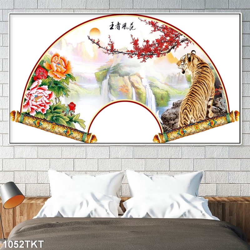 Tranh thư pháp, kim tiền 1052TKT